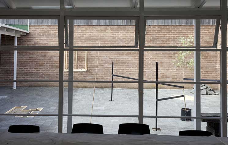 Anthony Cribb's artistic durational sculpture installation, Te Tuhi Centre for the Arts, Pakuranga, Auckland