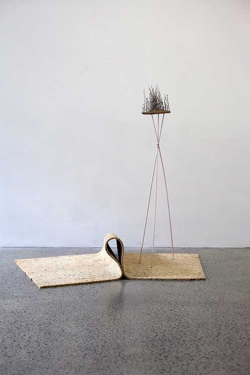 Anthony Cribb's small sculptural work in Wallace Trust Art Awards, Auckland